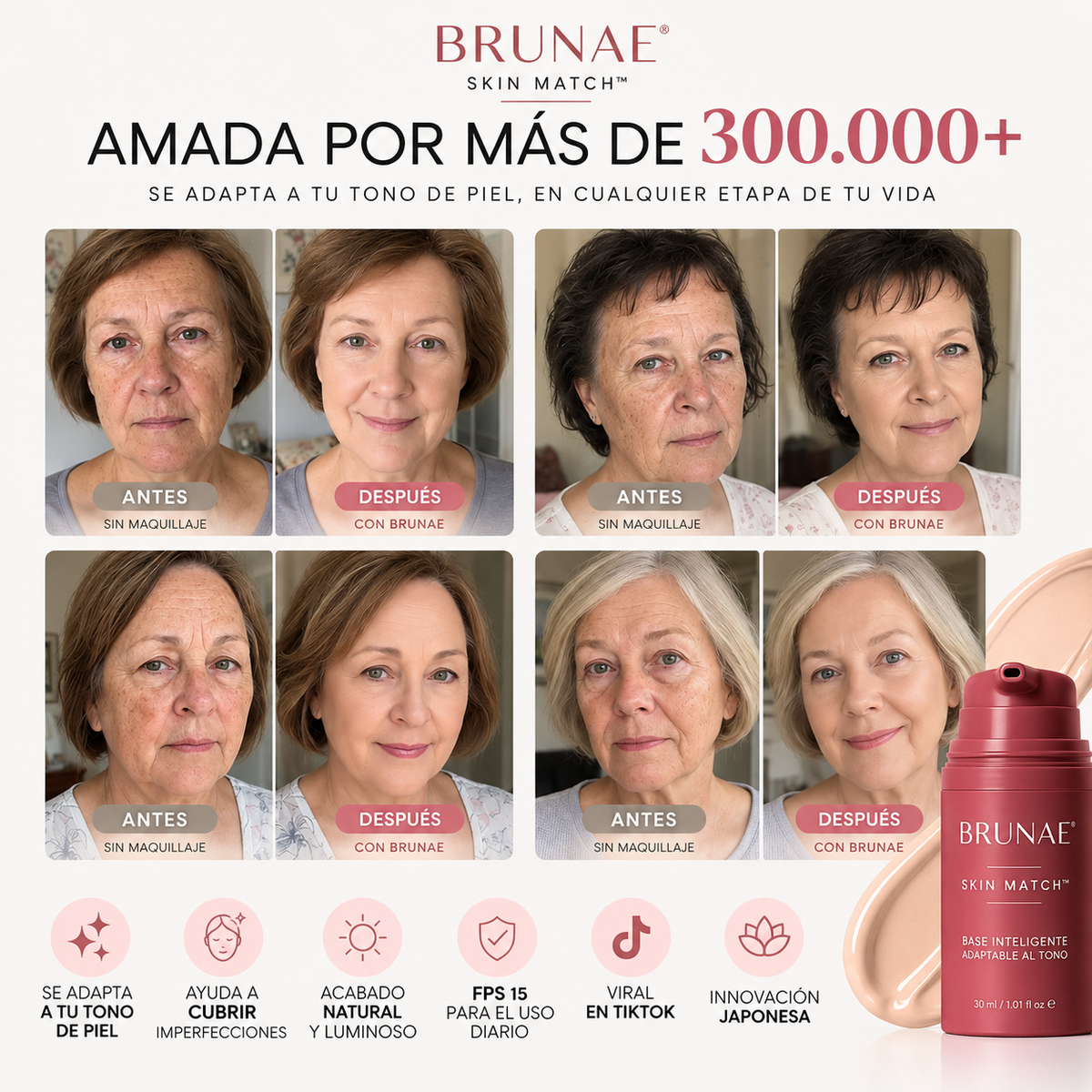 BRUNAE® SKIN MATCH: Un tono. Miles de pieles